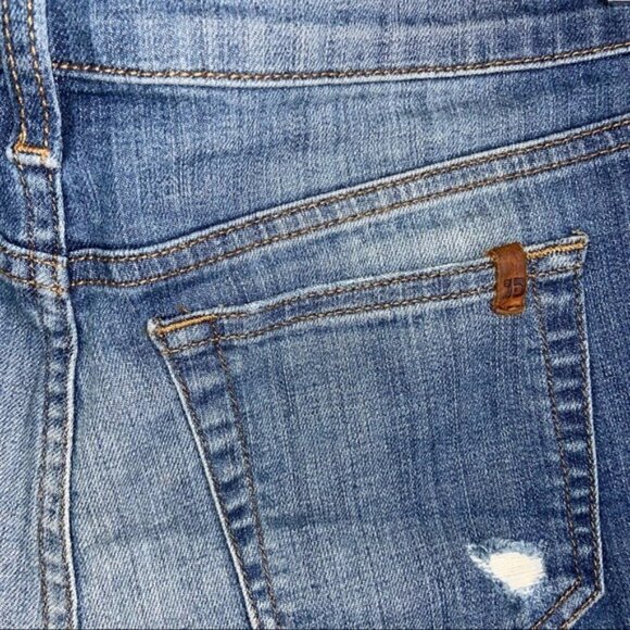 Joe’s Jeans Medium Wash Marylee Distressed Jean Shorts Size 28 - Picture 5 of 8